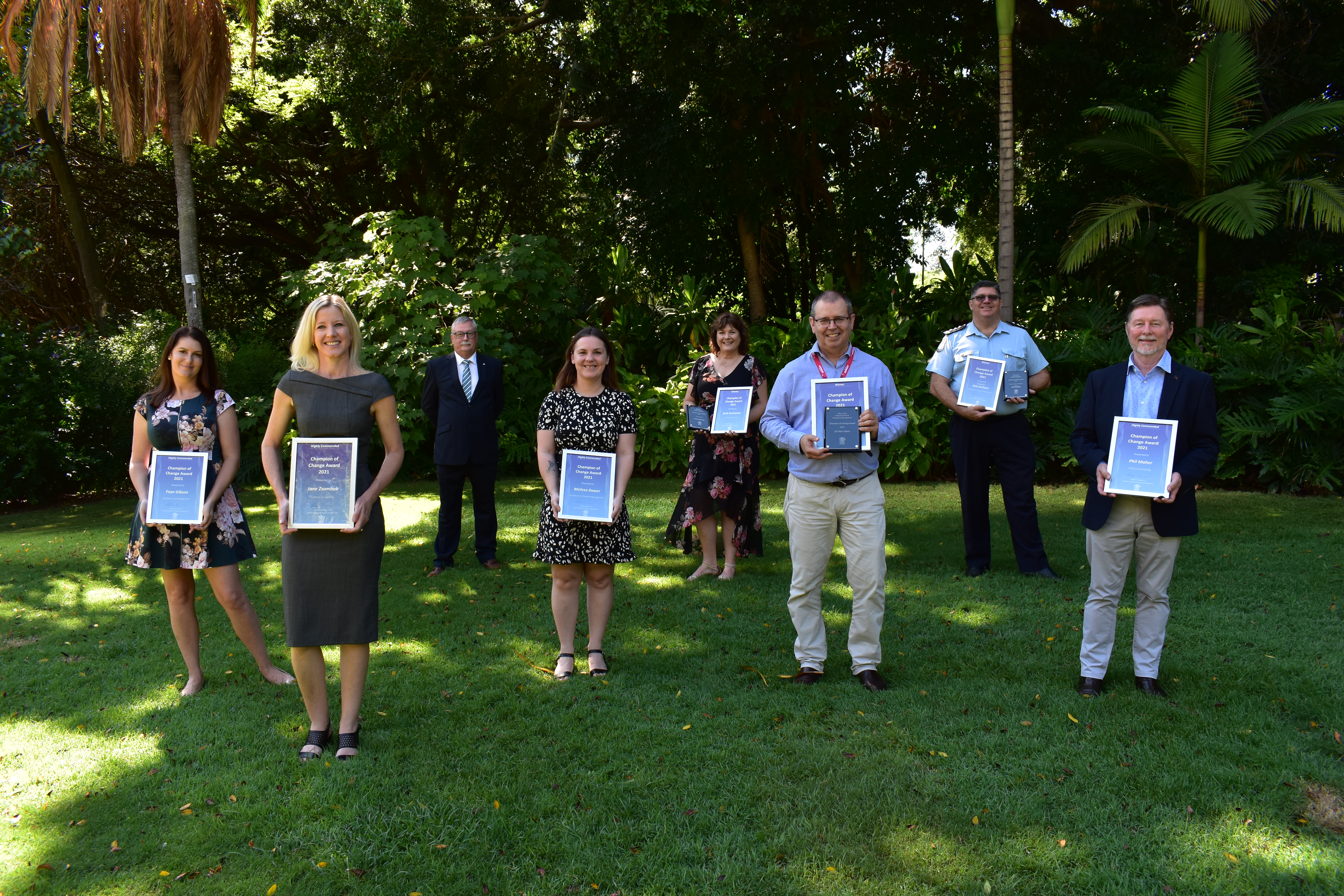 Group shot of award winners