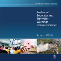 Review of Seqwater and SunWater Warnings Communications